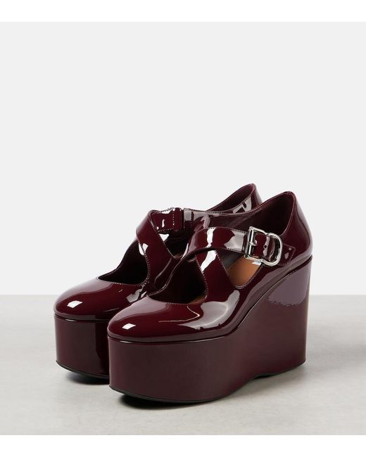 Alaïa Purple Alaã¯A Crossed Wedges