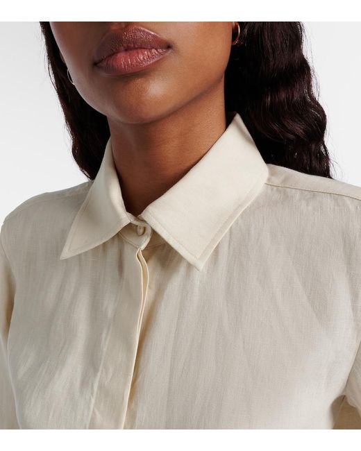 Max Mara Natural Falasco Linen Shirt