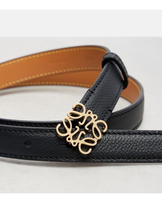 Loewe Blue Anagram Leather Belt