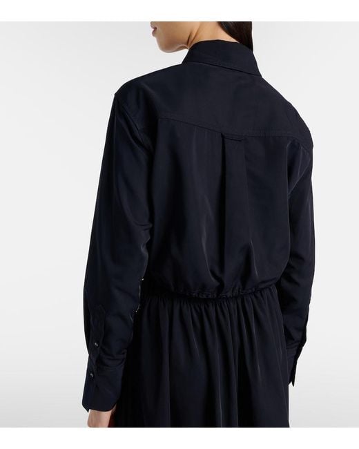 Veronica Beard Blue Wilfred Technical Taffeta Shirt