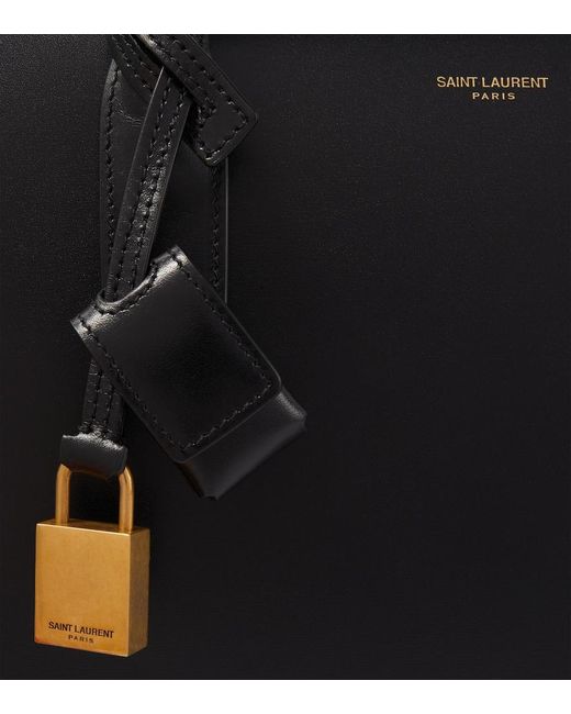 Saint Laurent Black Leather Briefcase for men