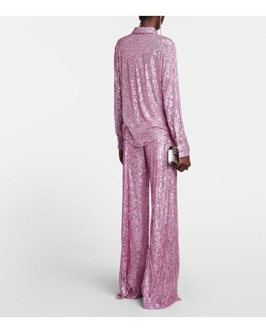 Tom Ford Pink Sequined Shirt