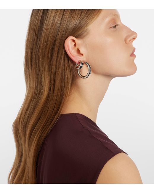 Jennifer Fisher Metallic Samira Micro 14kt Gold-plated Hoop Earrings