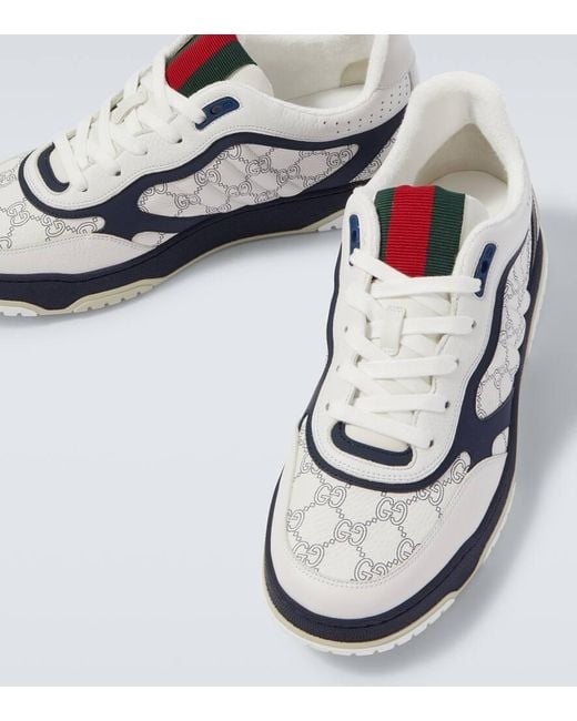 Gucci Sneakers Re-Web Aus Leder in White für Herren