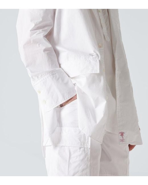 Undercover White Cotton Overshirt for men
