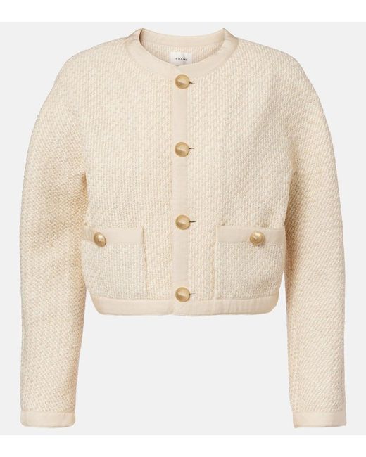 FRAME Natural Trim Cropped Jacket