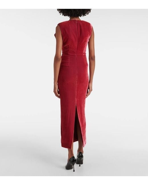 Roland Mouret Red Maxikleid Aus Samt