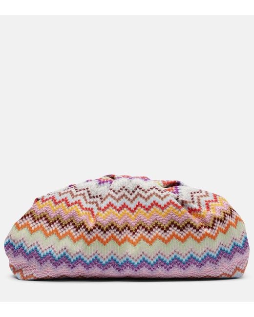 Clutch Zigzag Large di Missoni in Pink