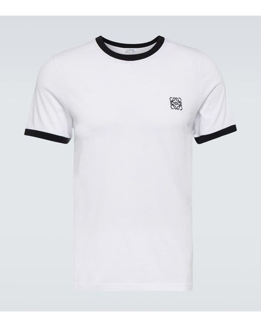Loewe T-Shirt aus Baumwoll-Jersey in White für Herren