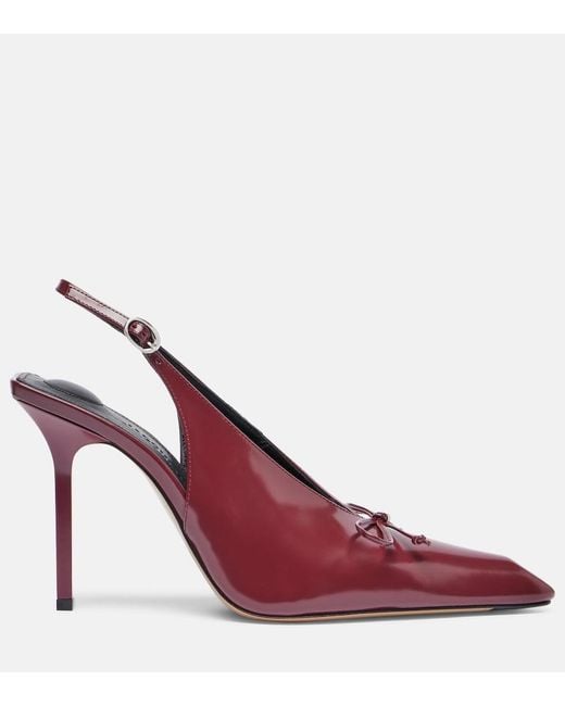 Jacquemus Pink Cubisto 100 Leather Slingback Pumps