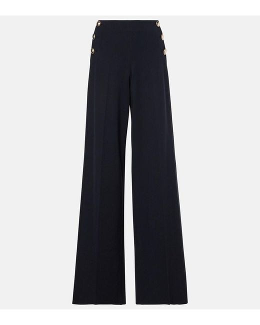 Dorothee Schumacher Blue Emotional Essence Palazzo Pants