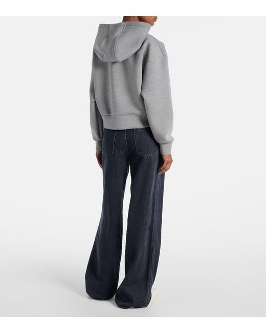 Sudadera Con Capucha De Jersey Con Logo Gucci de color Gray