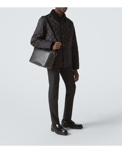 Prada Crossbody Bag Aus Leder in Black für Herren