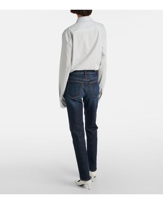 Khaite Blue Viv Straight Jeans