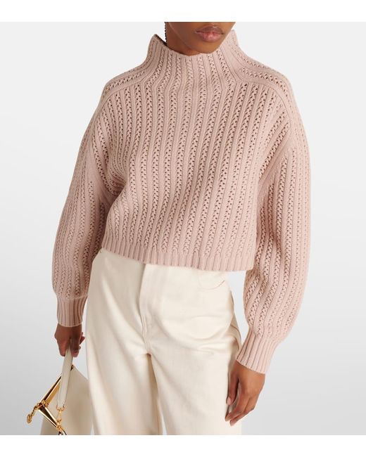 Max Mara Natural Hodeida Wool And Cashmere Sweater