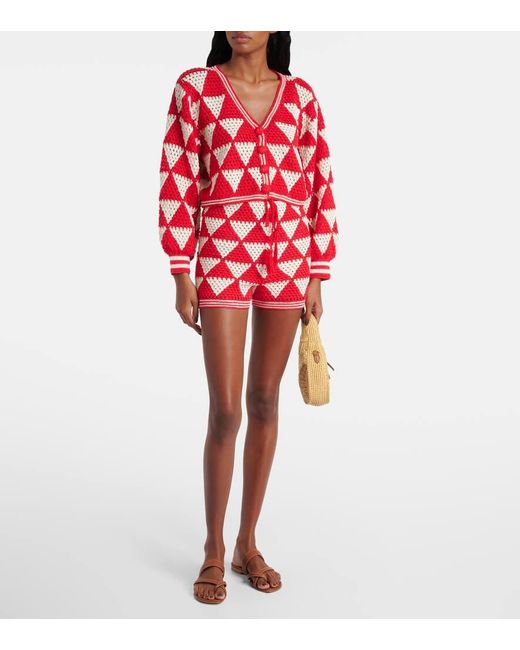 Cardigan Maija di Anna Kosturova in Red