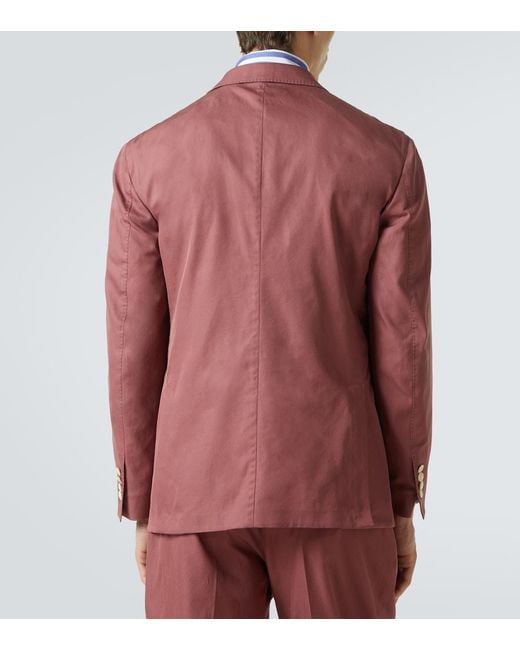 Dunhill Red Cavendish Cotton Blazer for men