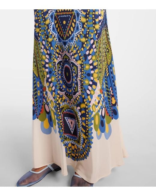 LaDoubleJ Green Marlene Silk Maxi Dress