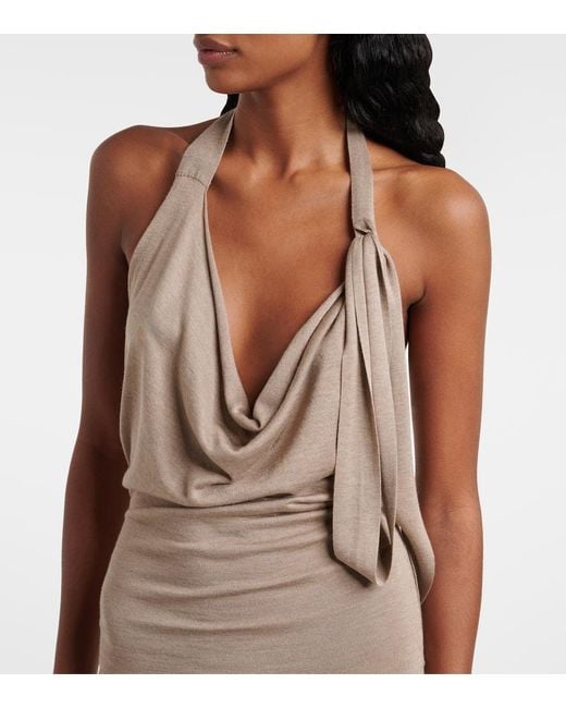 AYA MUSE Natural Minikleid Evo Aus Seide Und Kaschmir