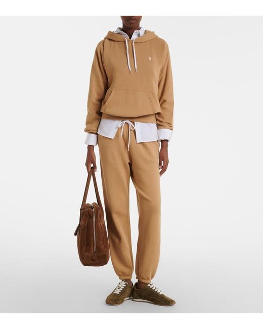 Polo Ralph Lauren Natural Cotton-Blend Jersey Hoodie