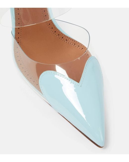 Alaïa White Cour Pvc And Patent Leather Mules