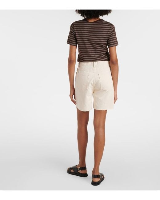 FRAME White Timeless Denim Shorts