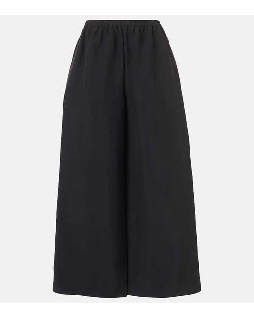 The Row Blue Weite Hose Bellana Aus Seide