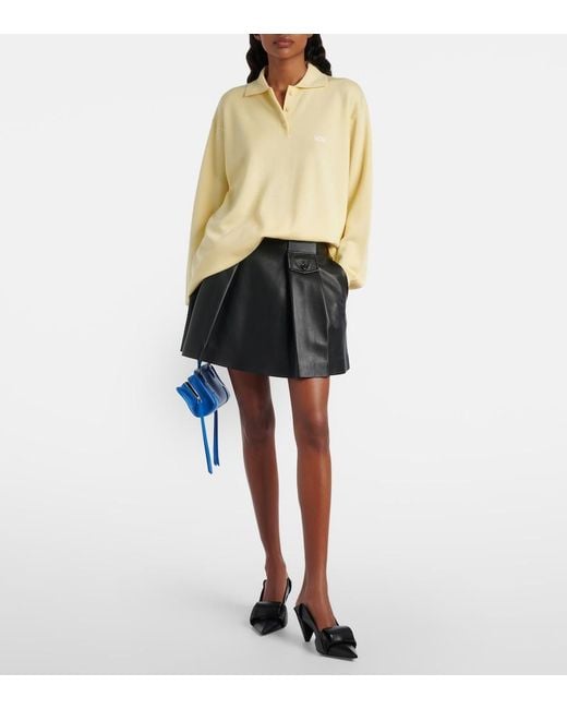 Loewe Natural Double L Cashmere And Silk-Blend Polo Sweater