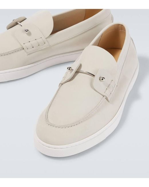 Christian Louboutin White Loafers Shoes for men