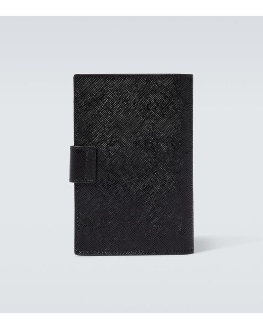 Prada Black Saffiano Leather Billfold Wallet for men