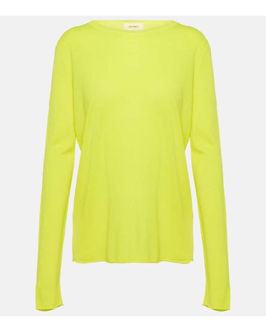 Lisa Yang Yellow Alba Cashmere Sweater