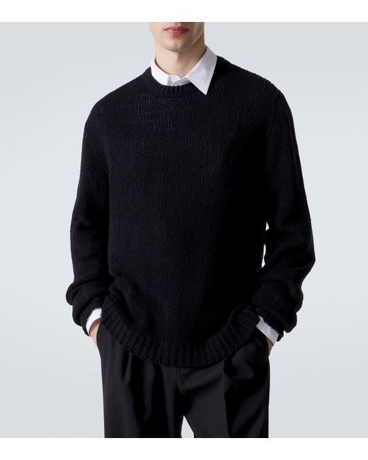 The Row Black Laing Silk Top for men
