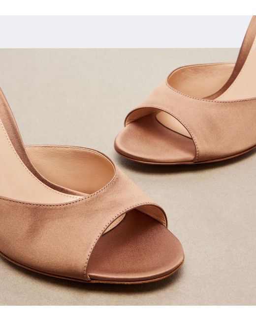 Mules Sofia di Gianvito Rossi in Brown