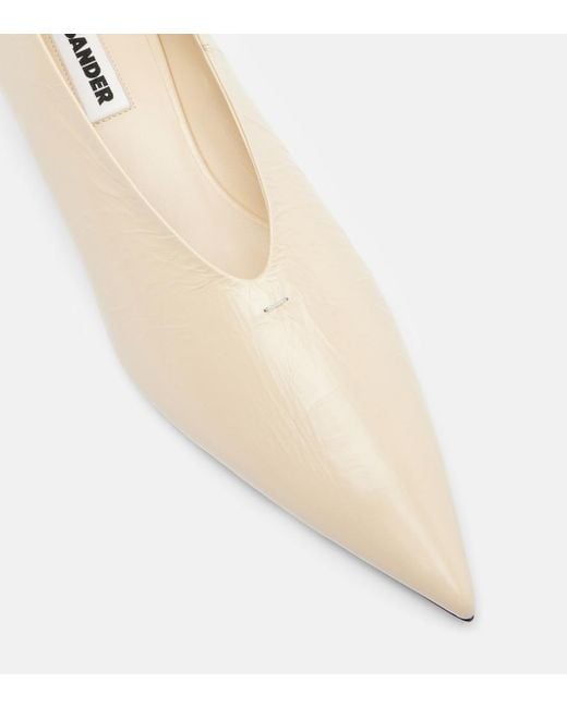 Jil Sander Natural Leather Pumps