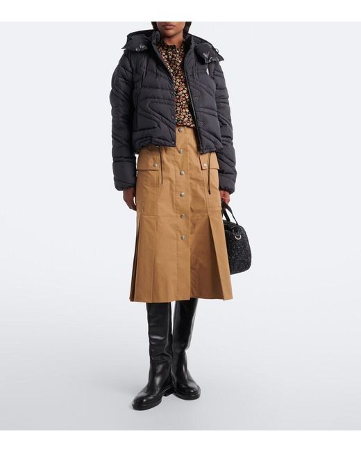Moncler Black Leona Hooded Down Jacket