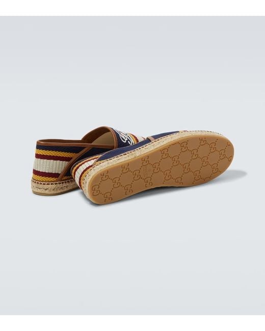 Espadrillas Uomo Con Scritta, Taglia di Gucci in Blue da Uomo