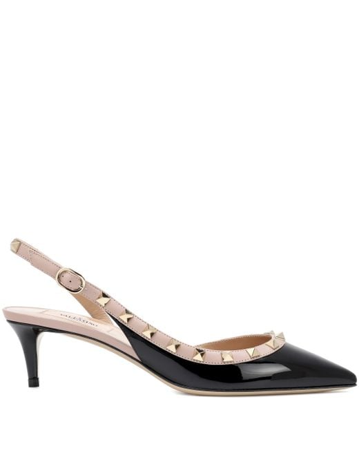 valentino slingback black