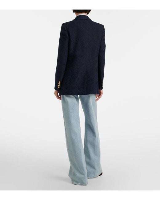 7 For All Mankind Blue Lotta Wide-Leg Jeans