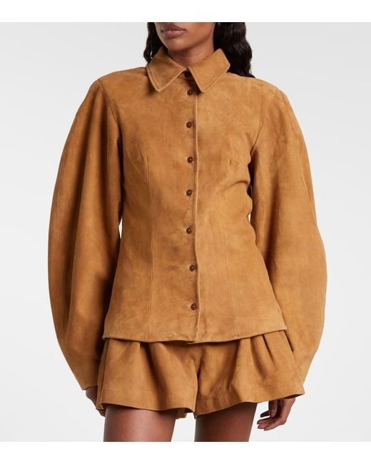 Camisa De Ante ROTATE BIRGER CHRISTENSEN de color Brown