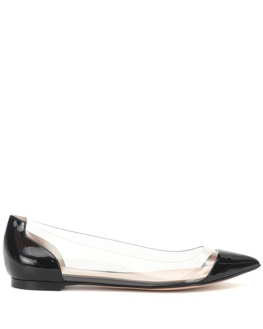 gianvito rossi plexi flat