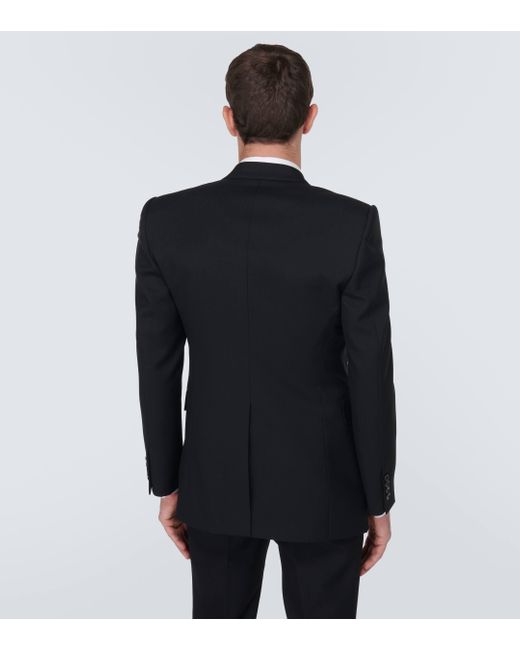 Blazer en laine Alexander McQueen pour homme en coloris Black