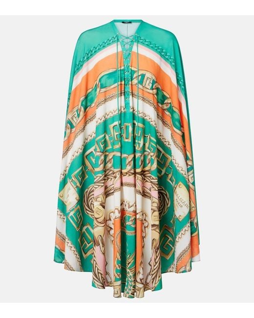 Balmain Blue Printed Kaftan