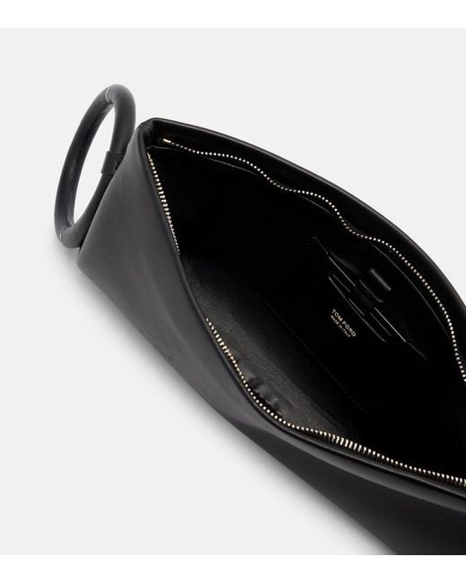 Tom Ford Black Aura Leather Clutch