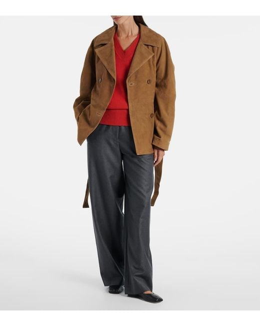 Veste En Daim Rohe en coloris Brown