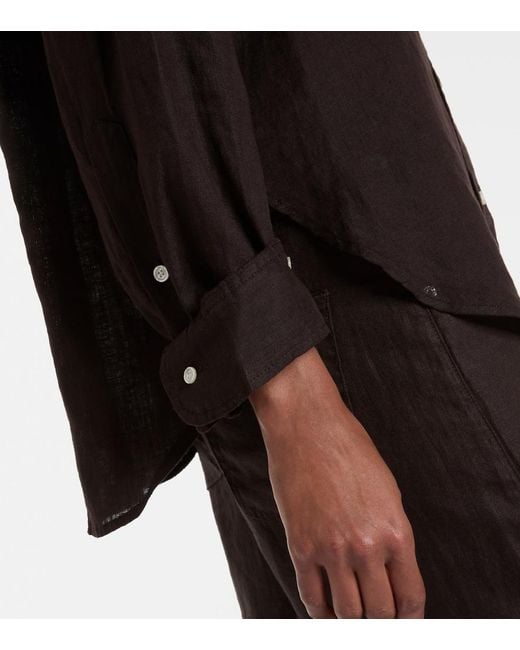Citizens of Humanity Black Kayla Linen Shirt