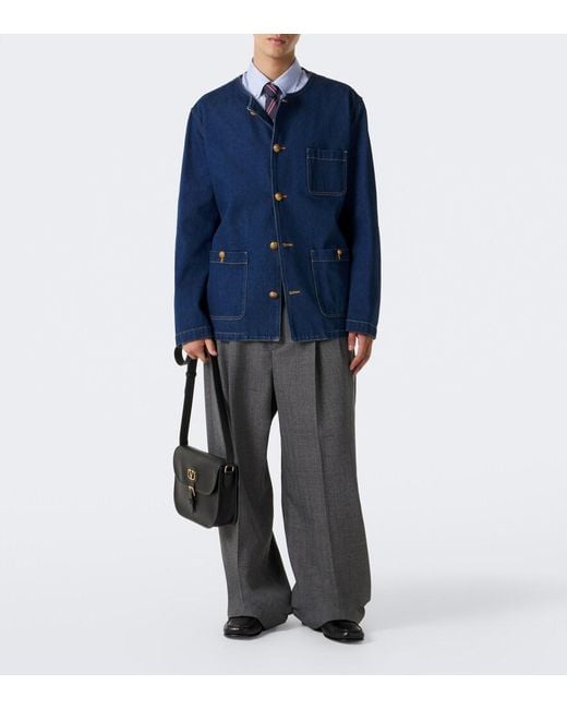 Valentino Blue Denim Jacket for men