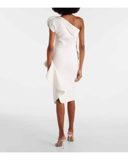Maticevski White Bridal Midikleid Rhythm
