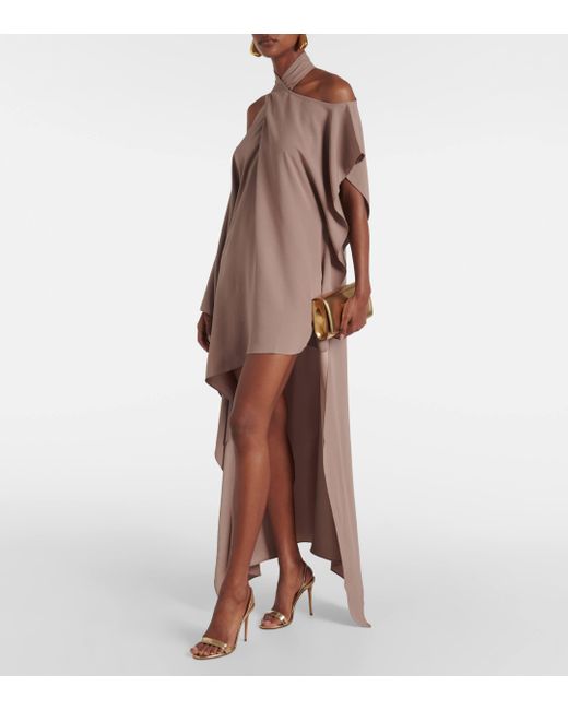 ‎Taller Marmo Brown Metauro Crepe Cady Kaftan