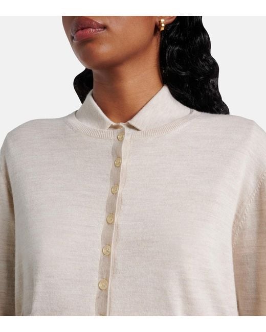 Leset Natural James Wool Cardigan