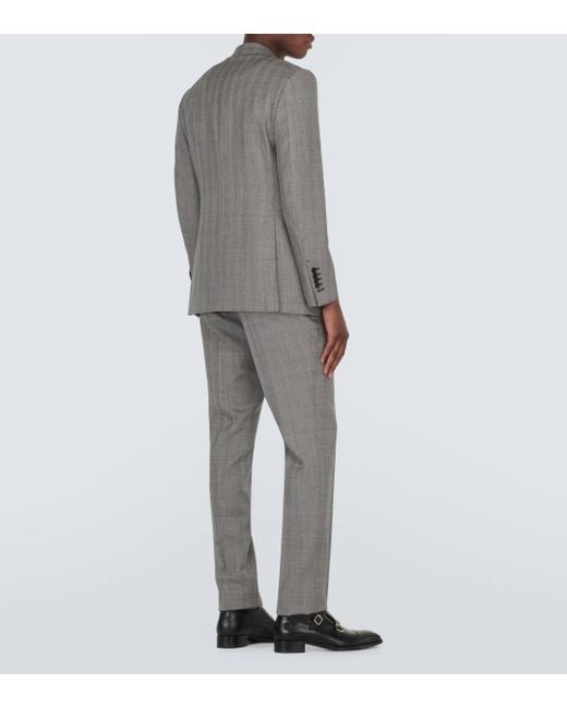 Costume Shelton en laine a carreaux Tom Ford pour homme en coloris Gray